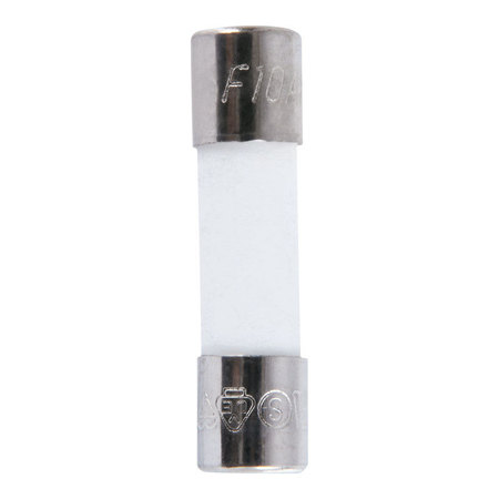 JANDORF Ceramic Fuse, S501 (FCD) Series, Fast-Acting, 10A, 250V AC 60726